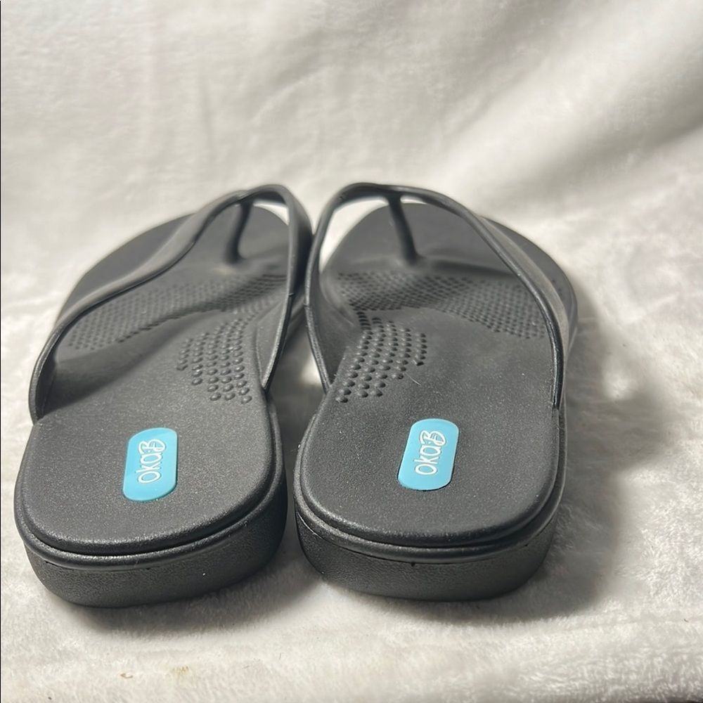 OKA b. Black Women's Sandals - Picture 4 of 8